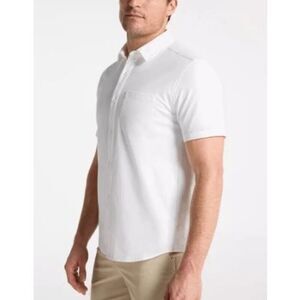 VRST Men's Limitless Short Sleeve Button Up Shirt White XL